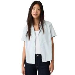 Bennie Camp - Women's Short-Sleeved Blouse
