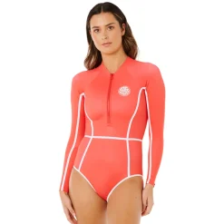 Classic Surf - Women's Rashguard-Style One-Piece Swimsuit