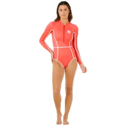 Classic Surf - Women's Rashguard-Style One-Piece Swimsuit