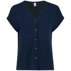 Coastal Retreat - Women's Short Sleeved Knit Sweater