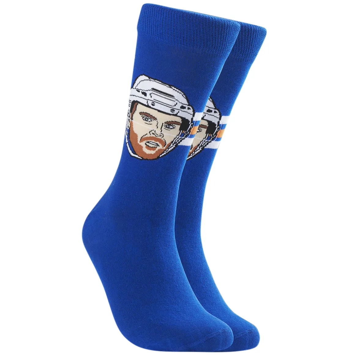 Connor McDavid Edmonton Oilers NHL - Adult Caricature Crew Socks
