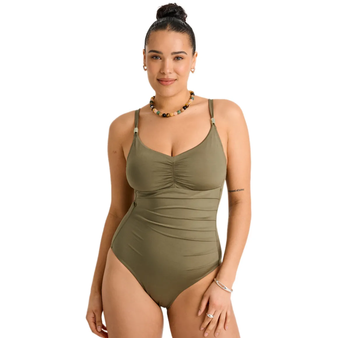 Dusty Olive - Women's One-Piece Swimsuit