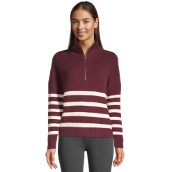 Eliza - Women's Half-Zip Sweater