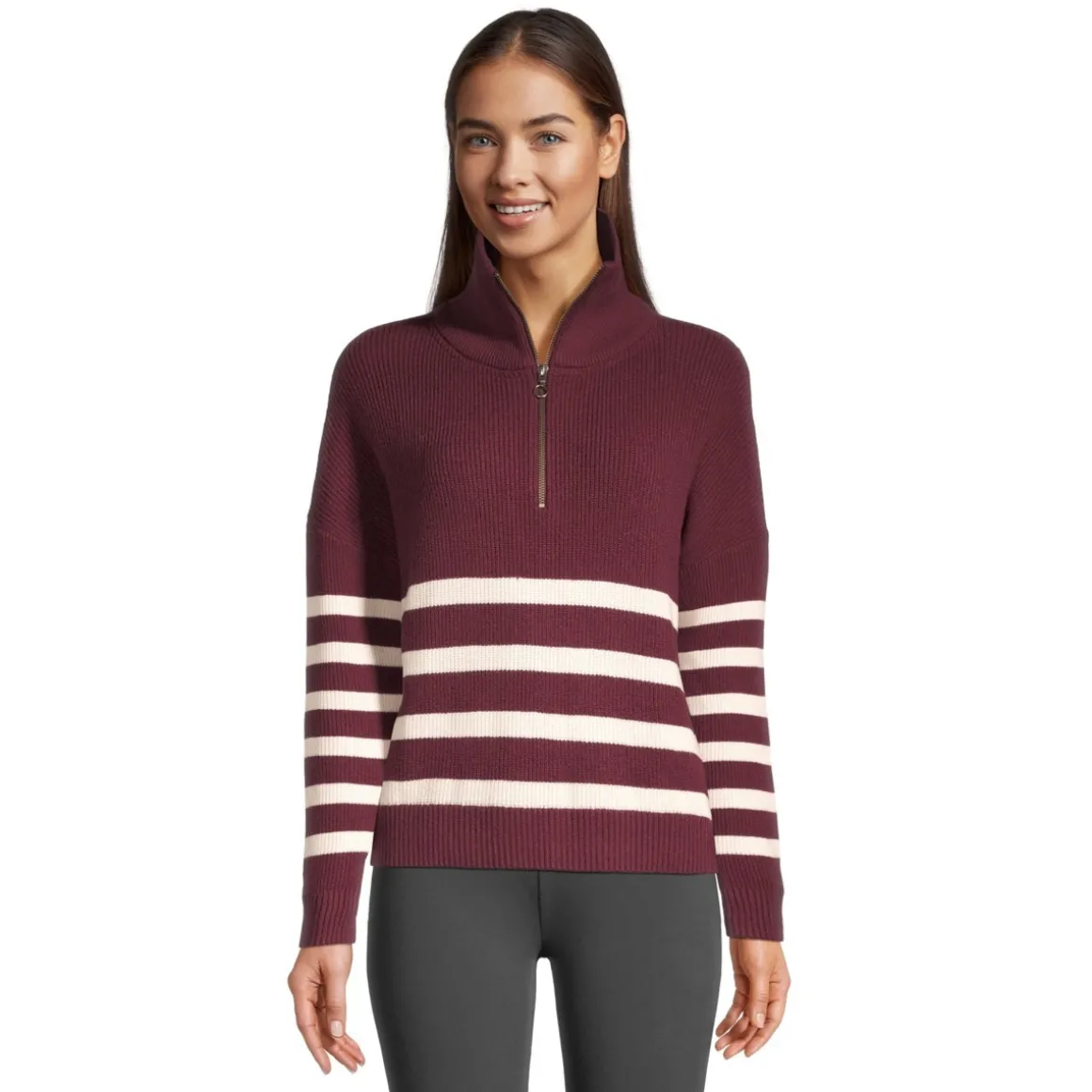 Eliza - Women's Half-Zip Sweater
