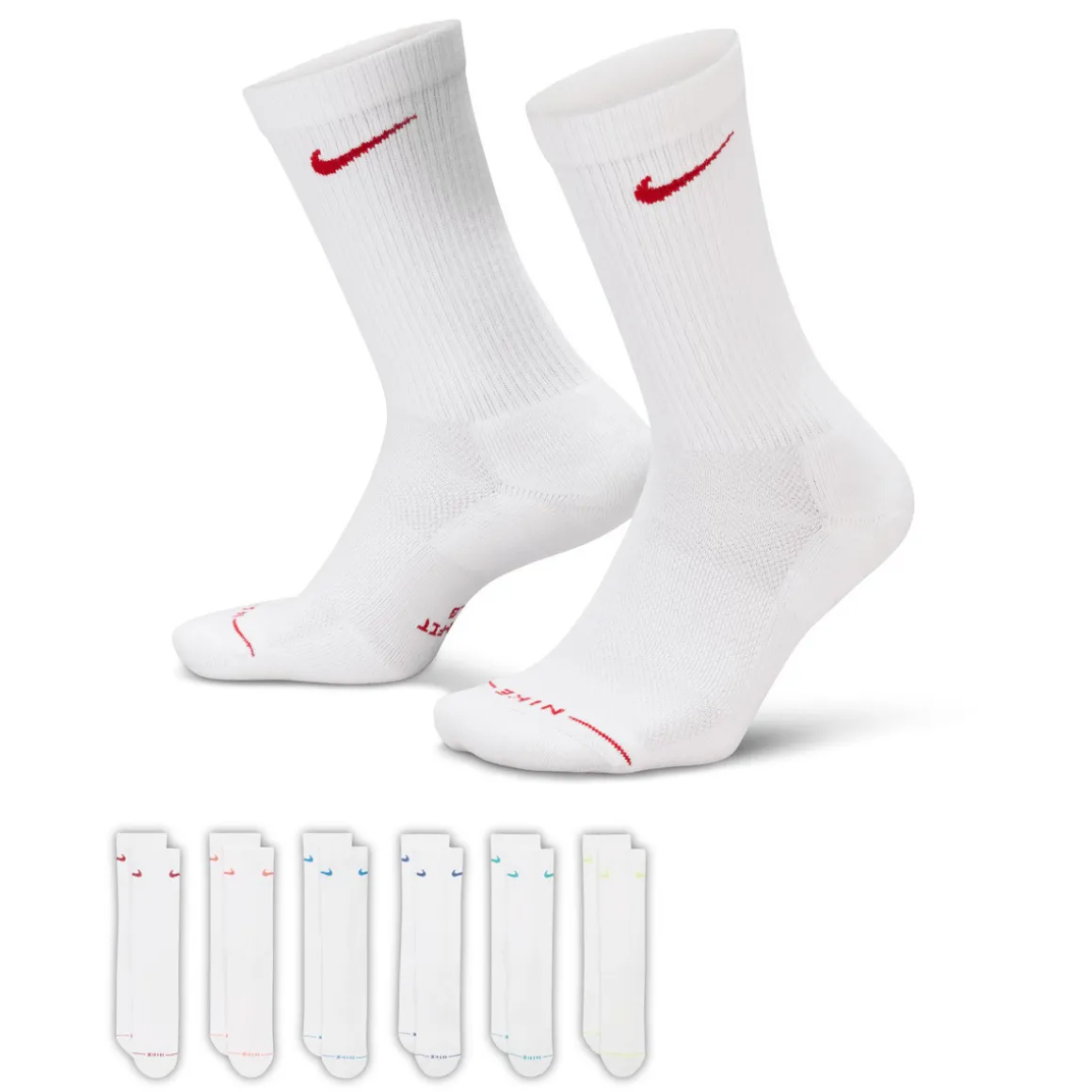 Everyday Elevated (Pack of 6 pairs) - Adult Crew Socks