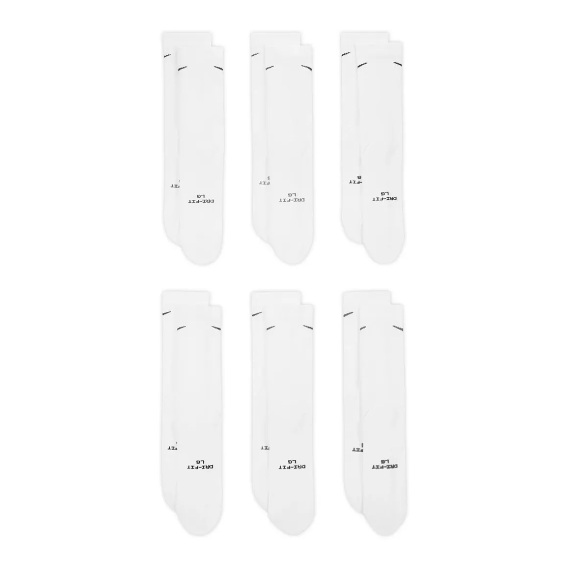 Everyday Elevated (Pack of 6 pairs) - Adult Crew Socks