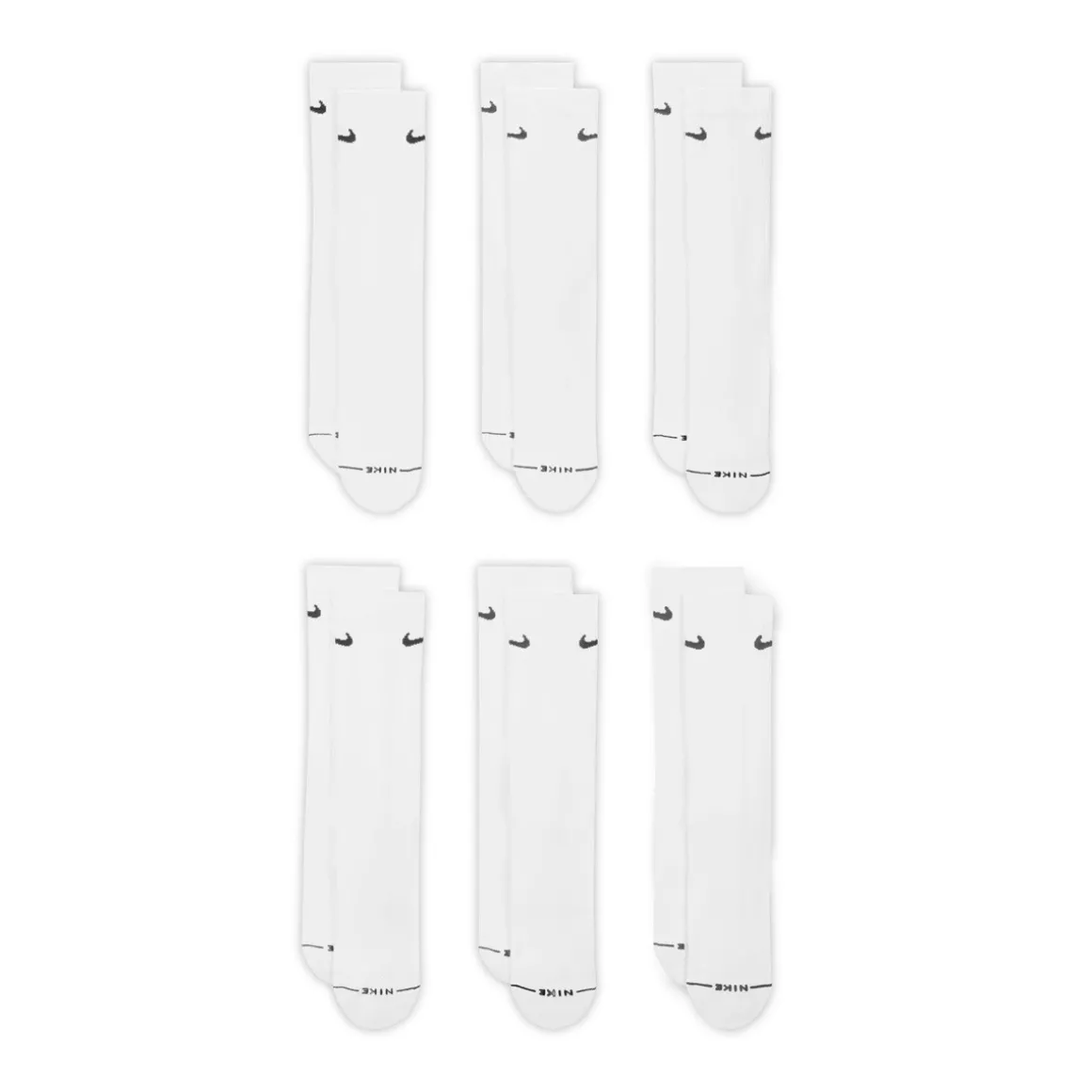Everyday Elevated (Pack of 6 pairs) - Adult Crew Socks