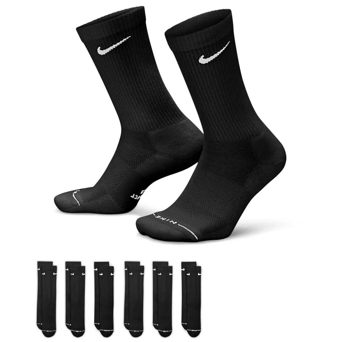 Everyday Elevated (Pack of 6 pairs) - Adult Crew Socks