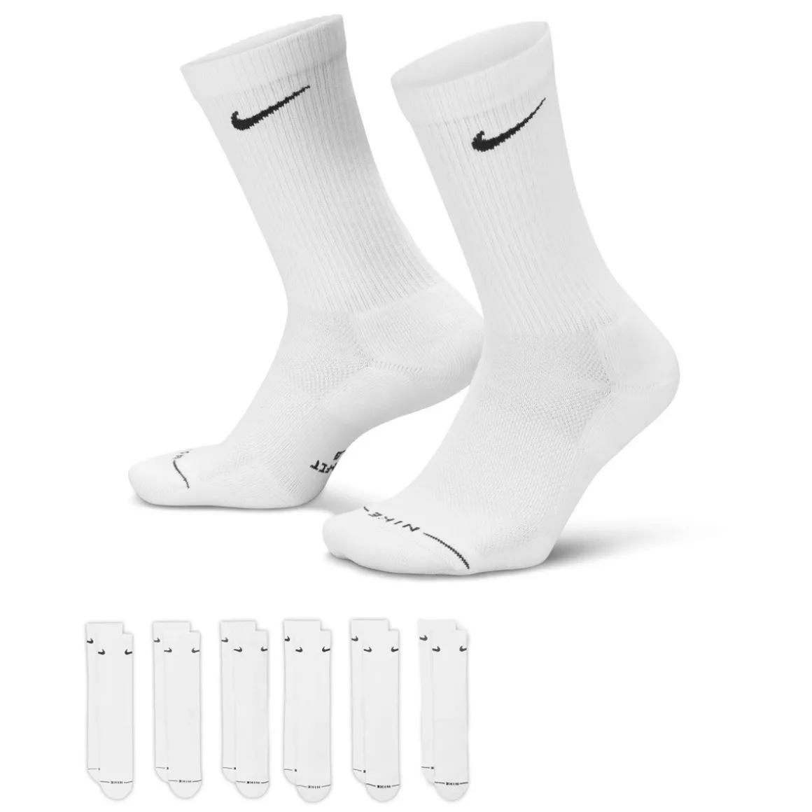 Everyday Elevated (Pack of 6 pairs) - Adult Crew Socks