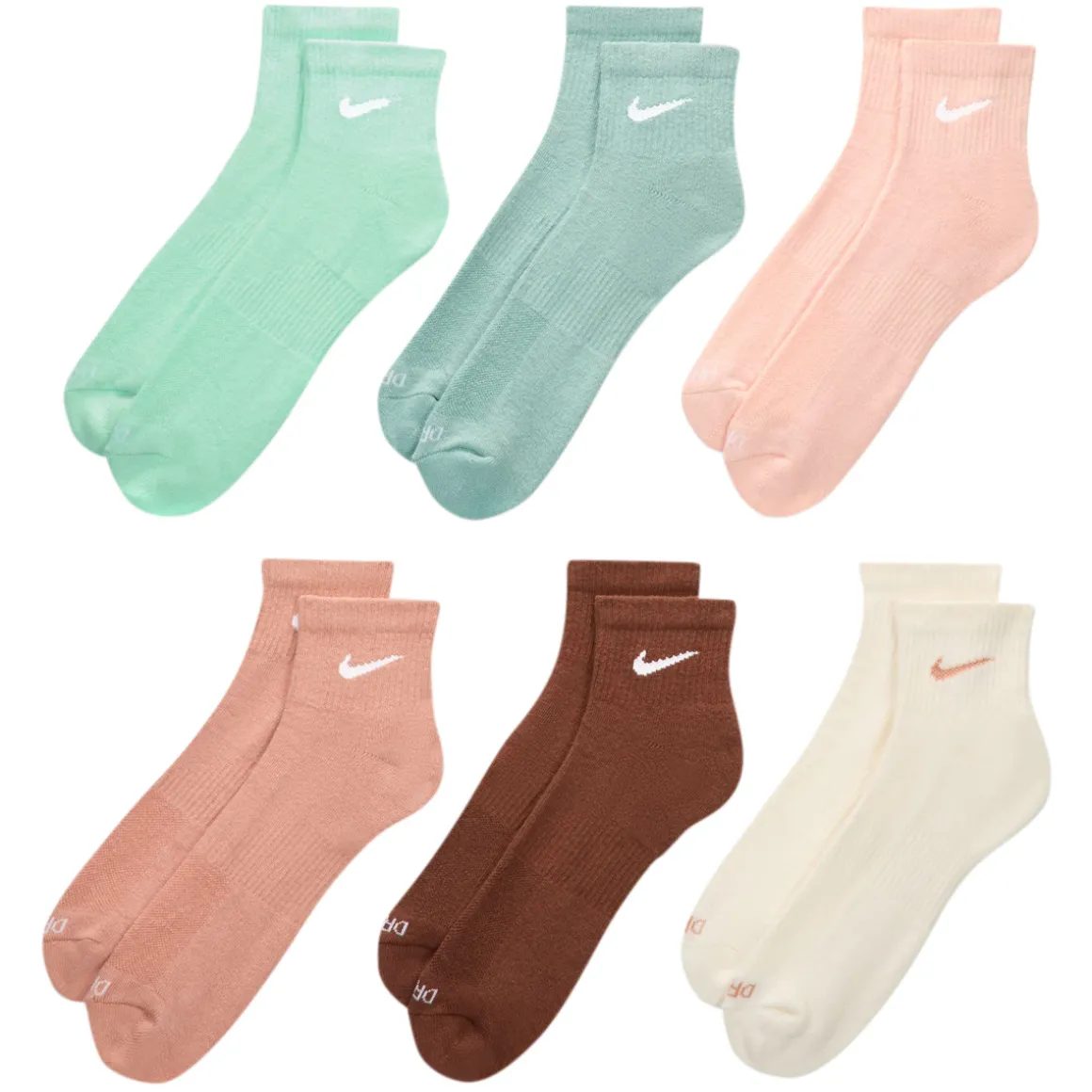 Everyday Plus (Pack of 6 pairs) - Adult Cushioned Ankle Socks
