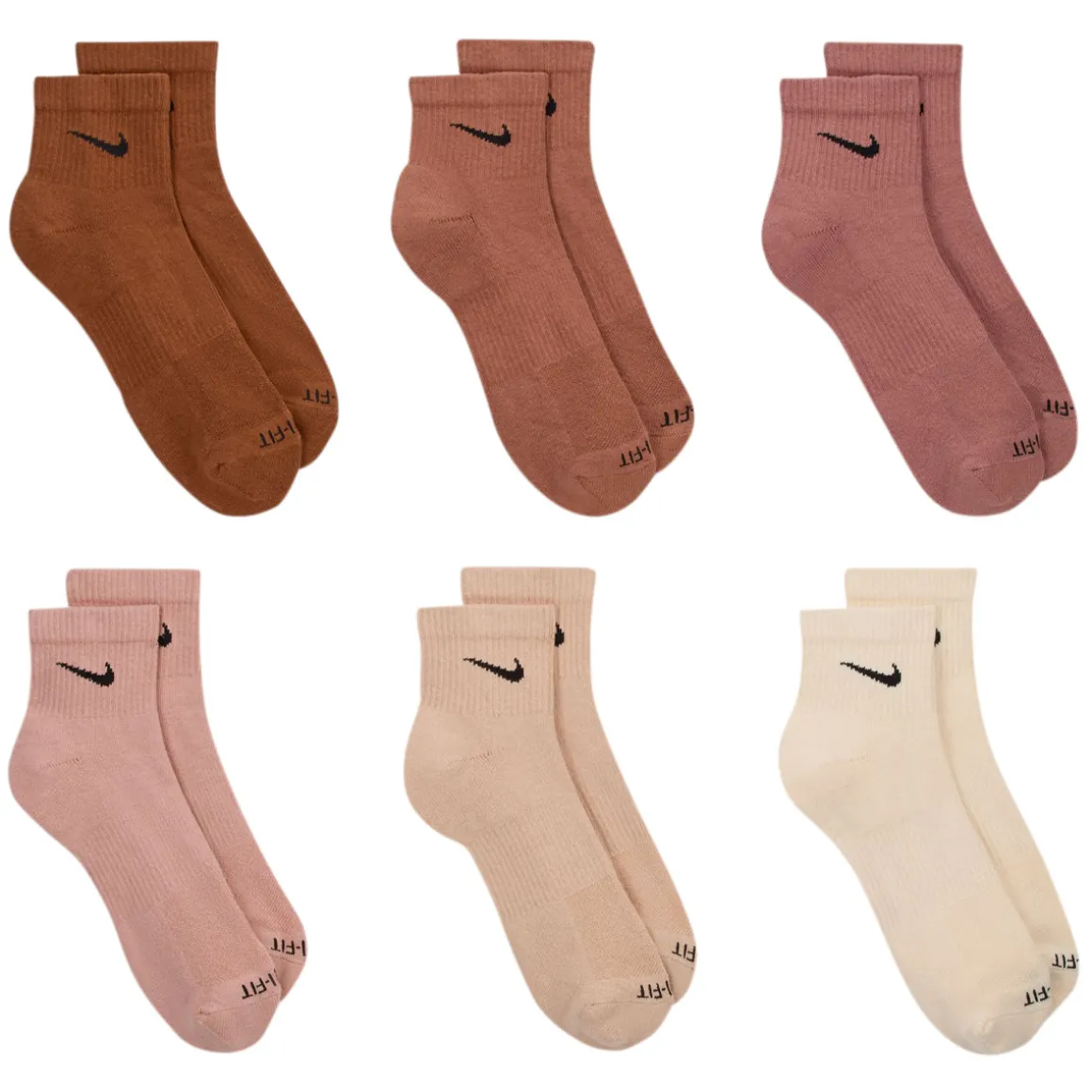 Everyday Plus (Pack of 6 pairs) - Adult Cushioned Ankle Socks