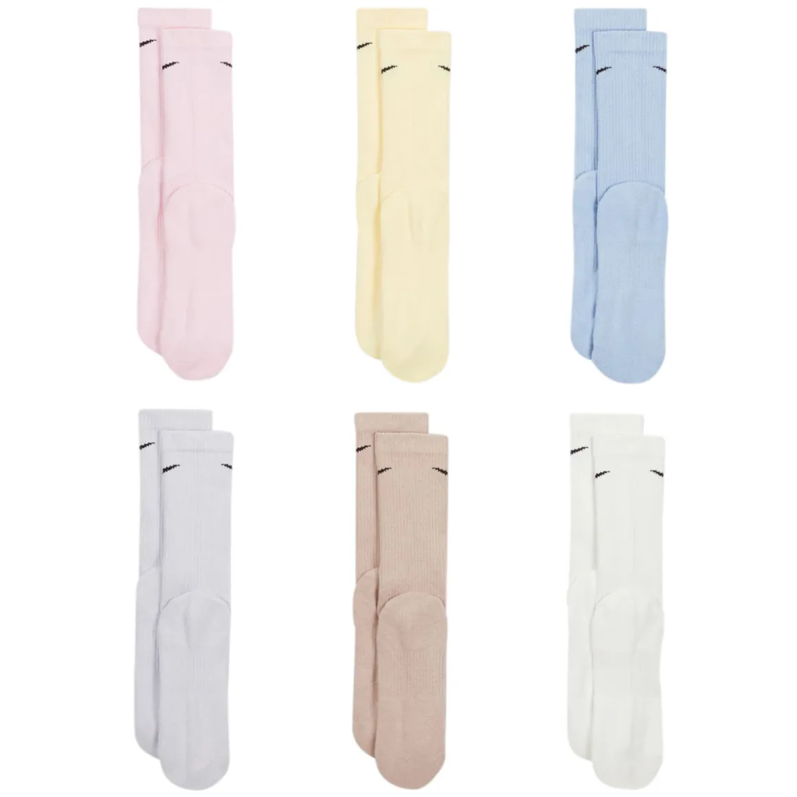 Everyday Plush (Pack of 6 pairs) - Adult Cushioned Socks