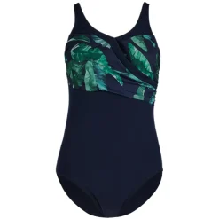 Exotic Palm Splice - Women's Aquafitness One-Piece Swimsuit