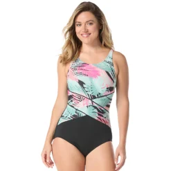 G8Q215 - Women's Aquafitness One-Piece Swimsuit