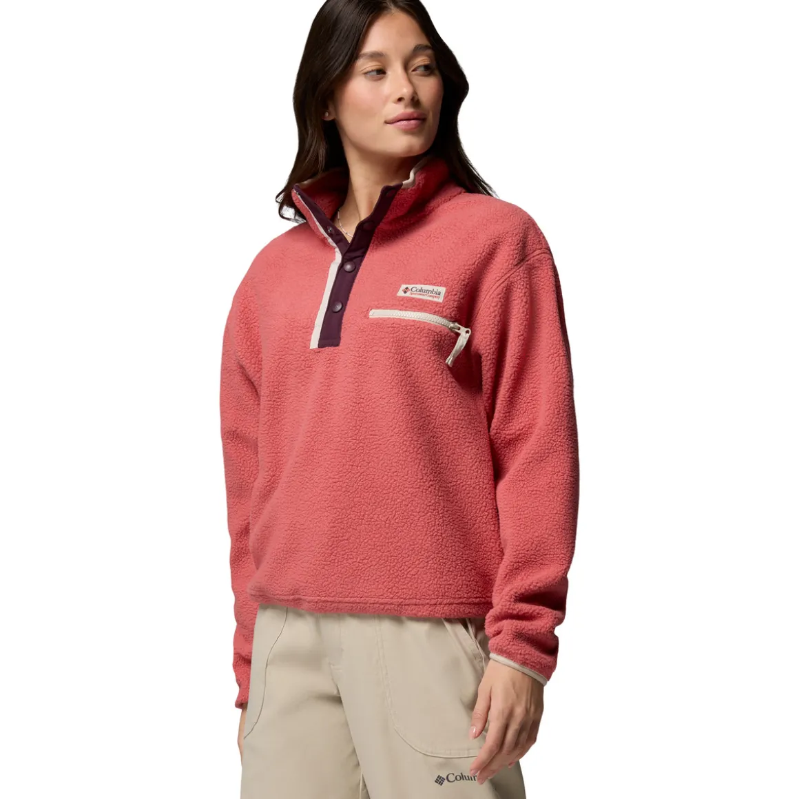Helvetia II Cropped - Women's Half-Snap Sweater