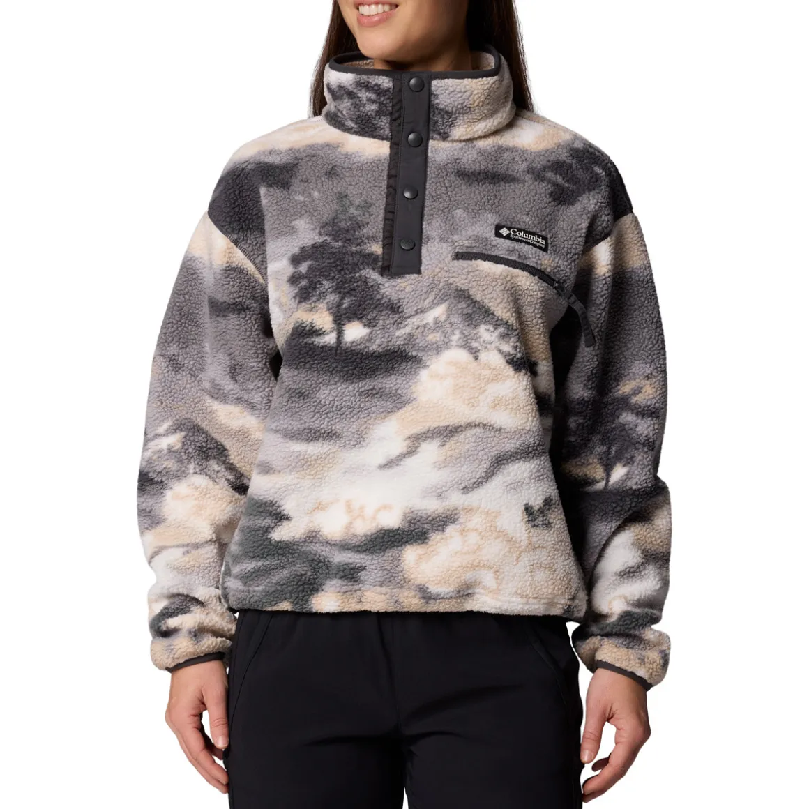 Helvetia II Cropped - Women's Half-Snap Sweater