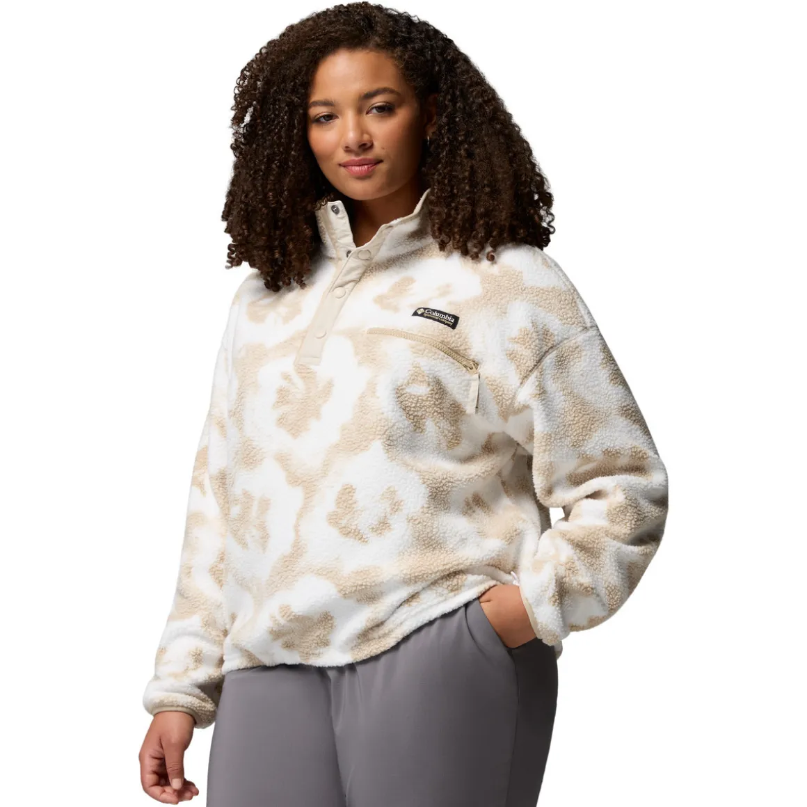 Helvetia II (Taille Plus) - Women's Half-Snap Sweater