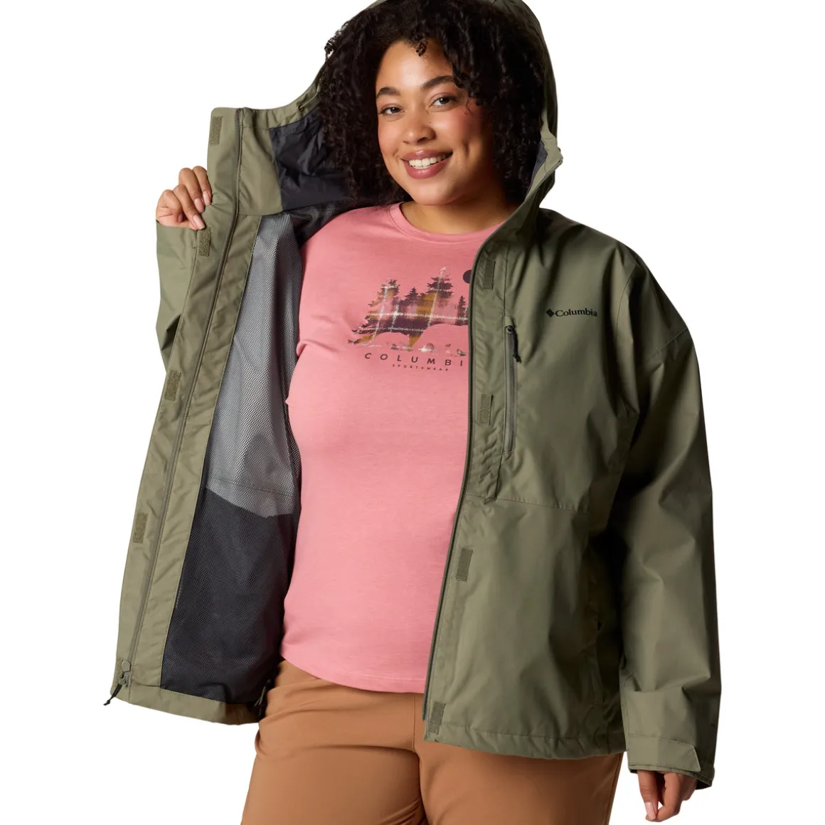 Hikebound II (Plus Size) - Women's Rain Jacket