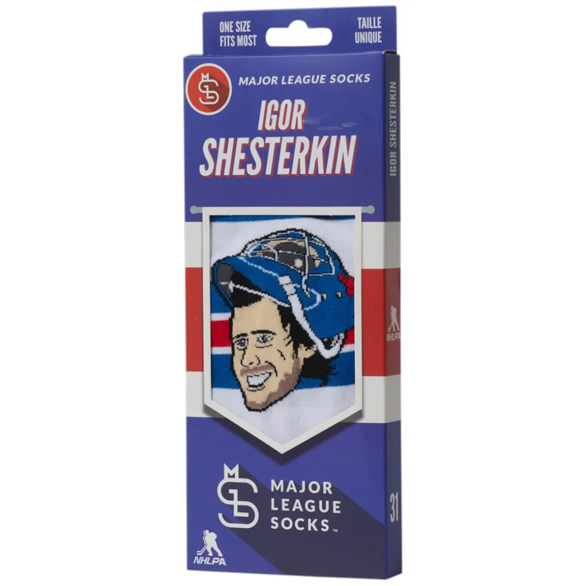 Igor Shesterkin New York Rangers NHL - Adult Caricature Crew Socks