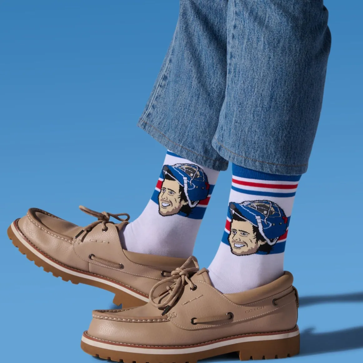 Igor Shesterkin New York Rangers NHL - Adult Caricature Crew Socks