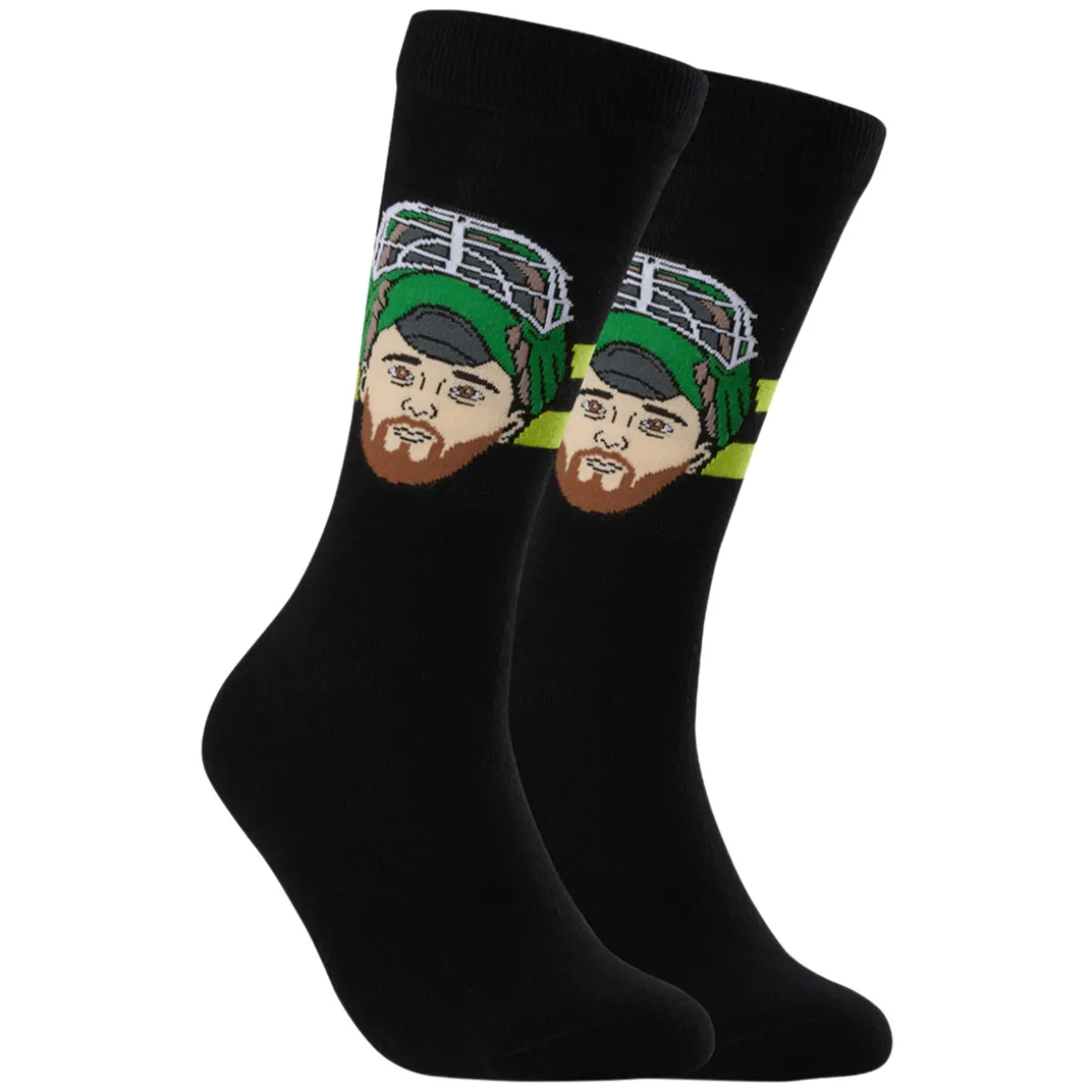 Jake Oettinger Dallas Stars NHL - Adult Caricature Crew Socks