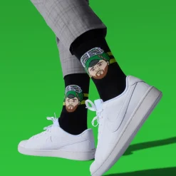 Jake Oettinger Dallas Stars NHL - Adult Caricature Crew Socks