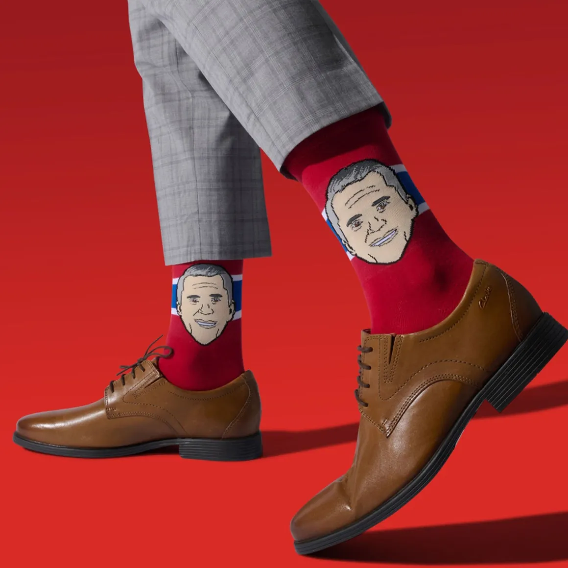 Marty St-Louis Montreal Canadiens NHL Bench Boss Edition - Adult Caricature Crew Socks