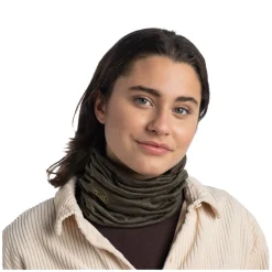 Merino Lightweight Solid Bark - Adult Neck Warmer