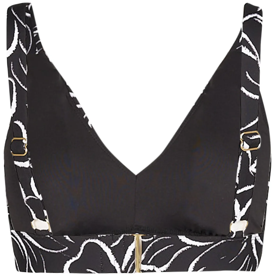 Monotone Floral - Women's Swimsuit Top