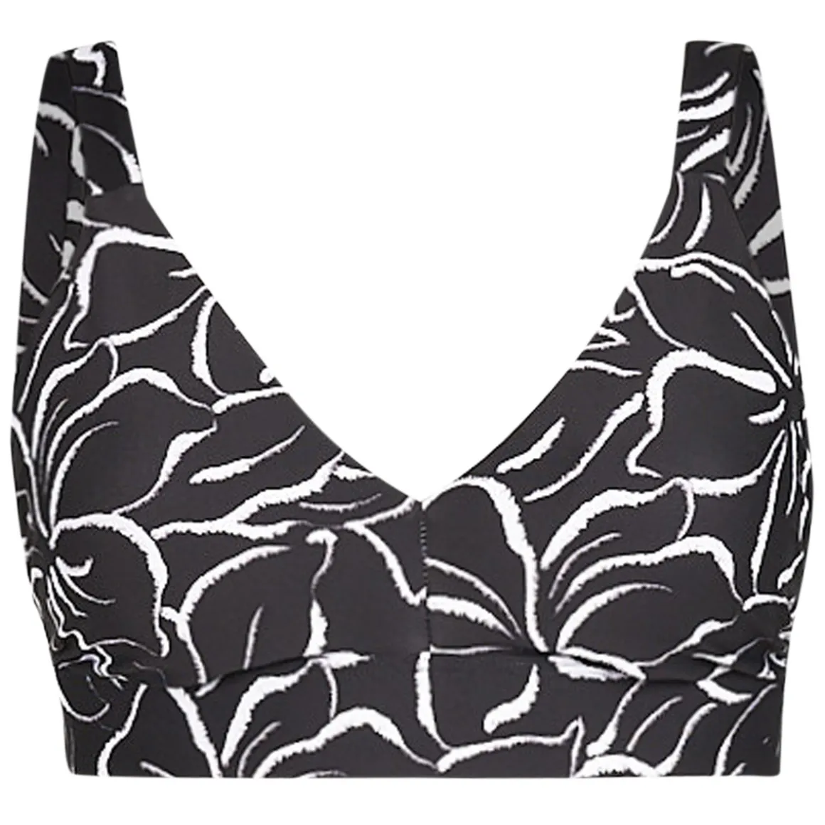 Monotone Floral - Women's Swimsuit Top