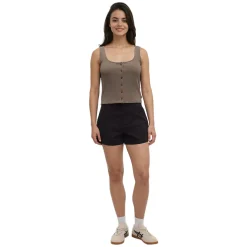 Rib Button Front - Women's Tank Top