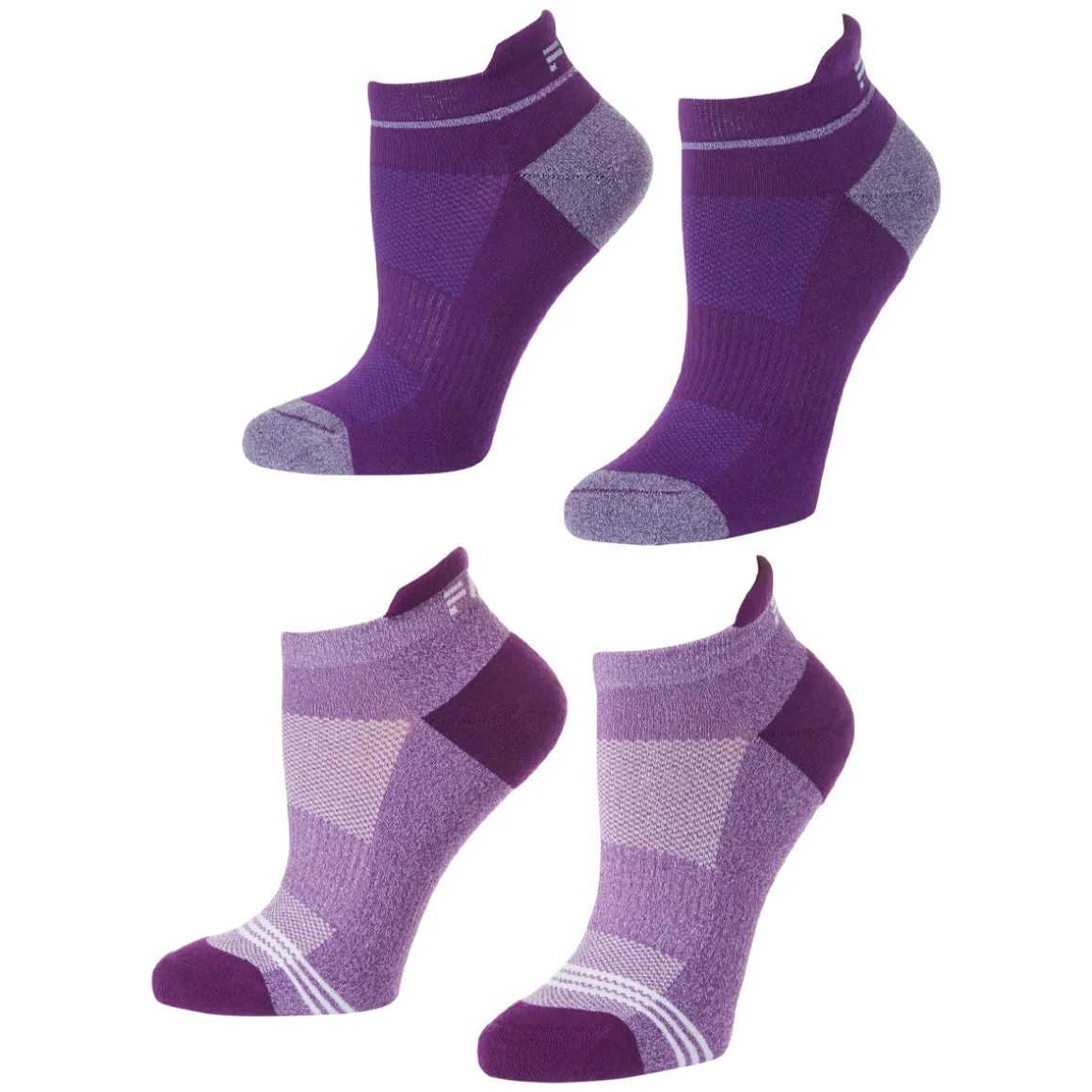 Rise No Show (Pack of 6 pairs) - Women's Ankle Socks