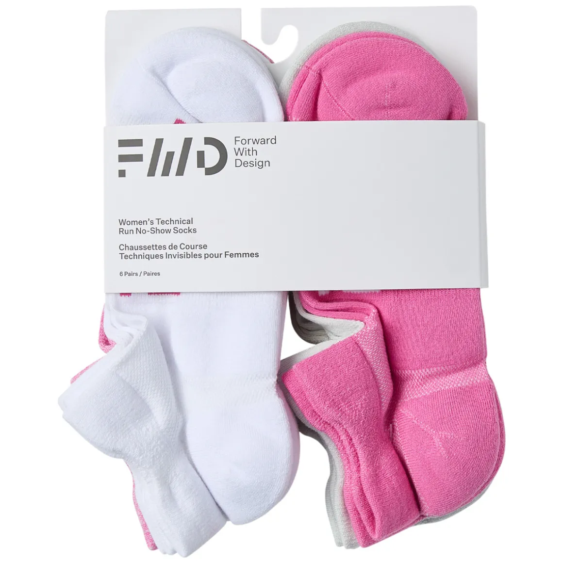 Run No Show (Pack of 6 pairs) - Women's Ankle Socks