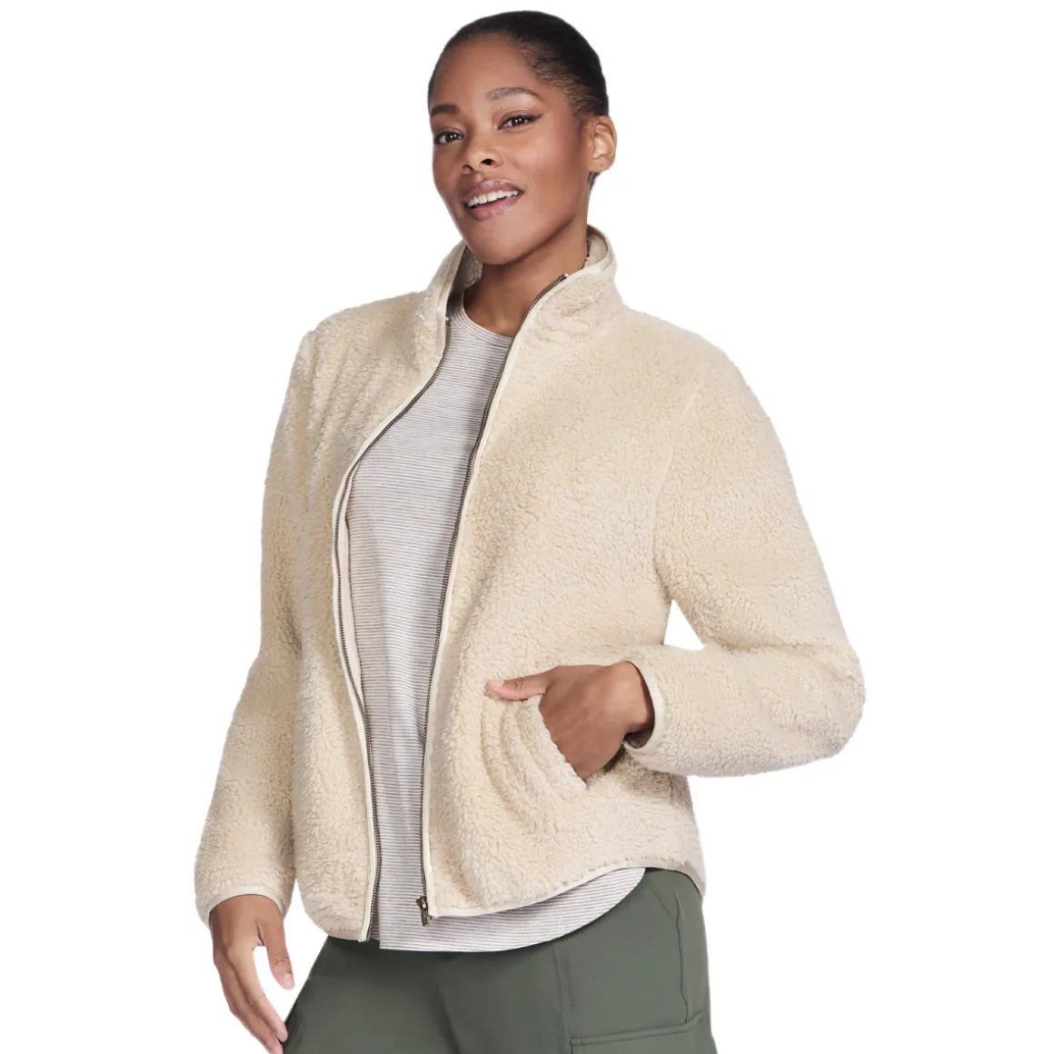 Skech-Sherpa - Women's Polar Fleece Sweater