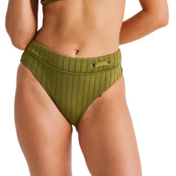 Spaced Rib Eyelets - Women's Swimsuit Bottom