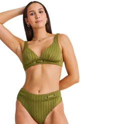 Spaced Rib Eyelets - Women's Swimsuit Bottom