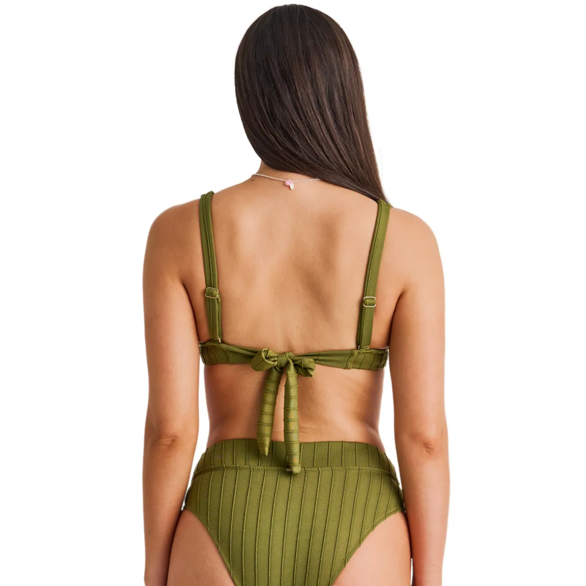 Spaced Rib Eyelets - Women's Swimsuit Top