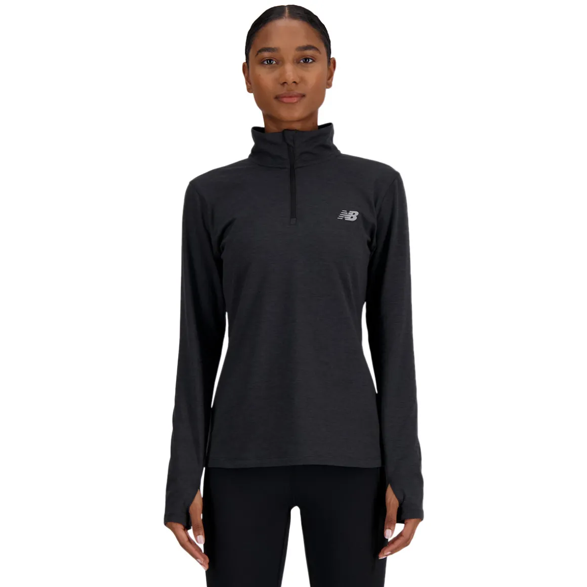 Sport Essentials Space Dye - Women's Quarter-Zip Training Long-Sleeved Shirt