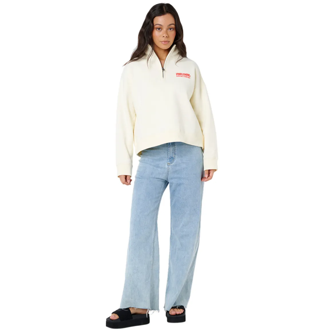 Surf Puff - Women's Quarter-Zip Sweater