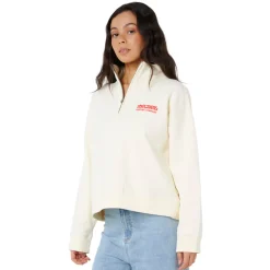 Surf Puff - Women's Quarter-Zip Sweater