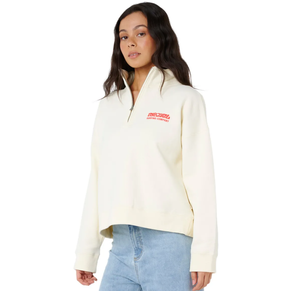 Surf Puff - Women's Quarter-Zip Sweater