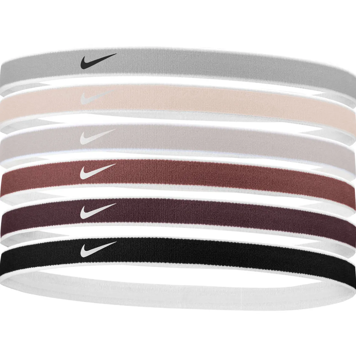 Swoosh Tipped (Pack of 6) - Elastic Headbands