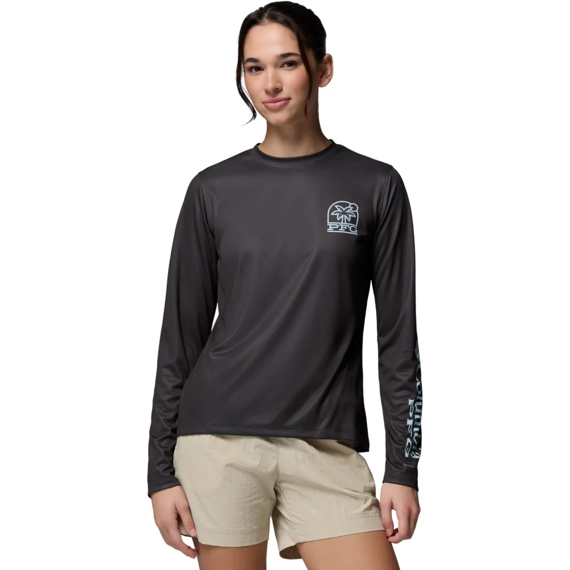 Tidal Palm Waves - Women's Long-Sleeved Shirt