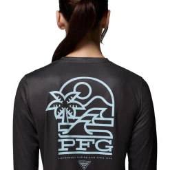 Tidal Palm Waves - Women's Long-Sleeved Shirt