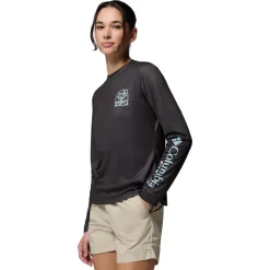 Tidal Palm Waves - Women's Long-Sleeved Shirt