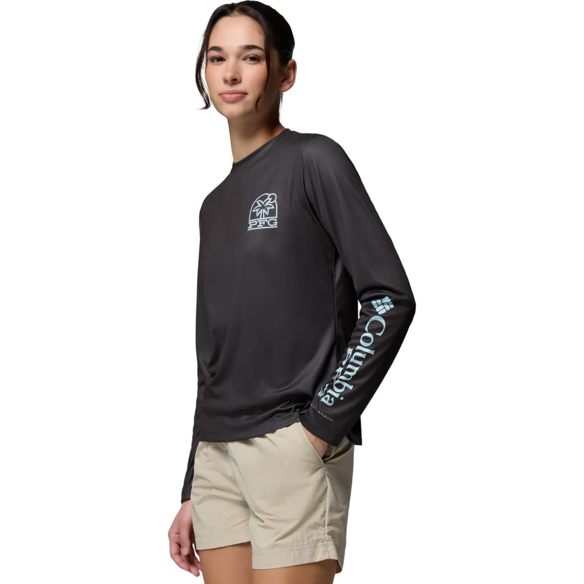 Tidal Palm Waves - Women's Long-Sleeved Shirt