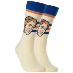 Wayne Gretzky Edmonton Oilers NHL Retro Edition - Adult Caricature Crew Socks